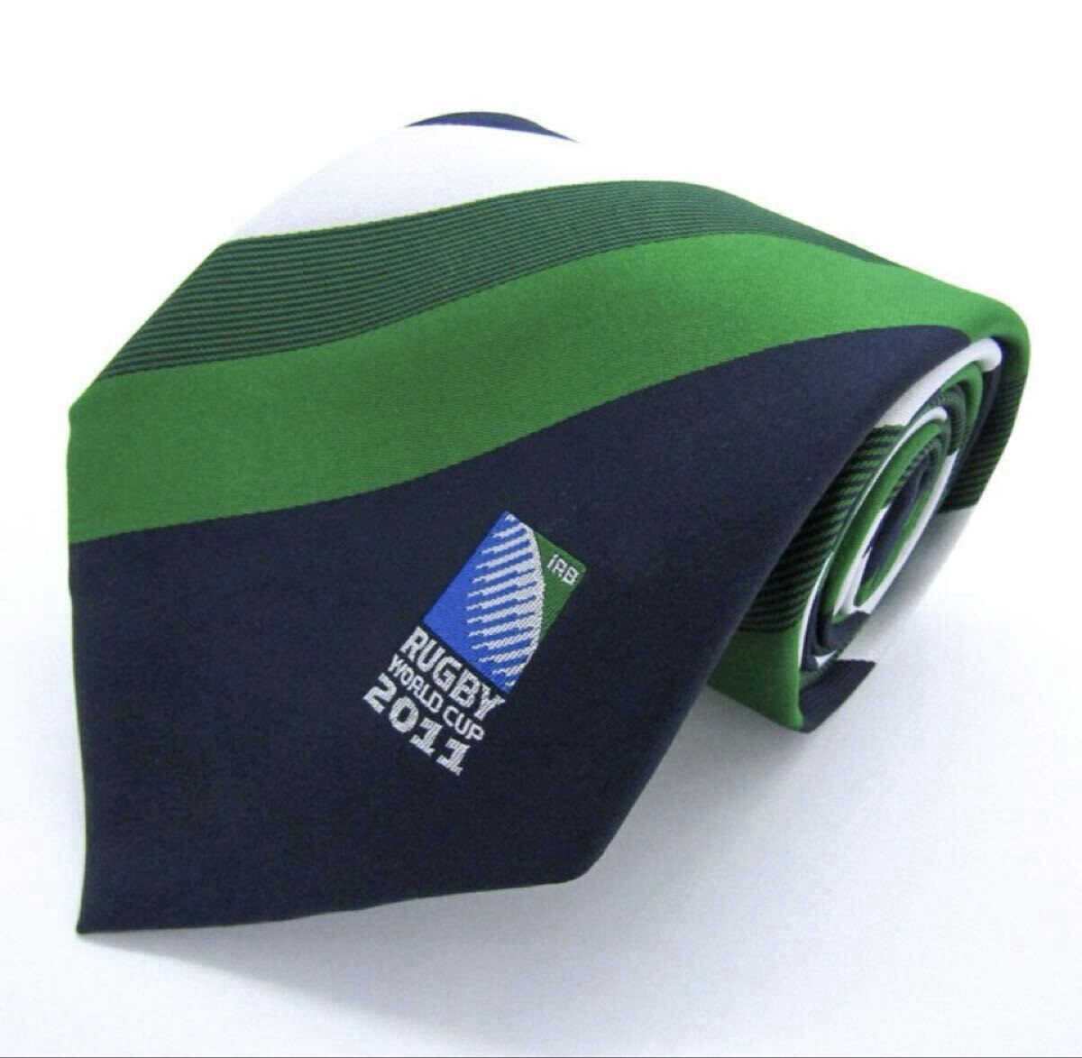 [Try-On Only] 2011 Rugby World Cup New Zealand Tie Striped Pattern Made in