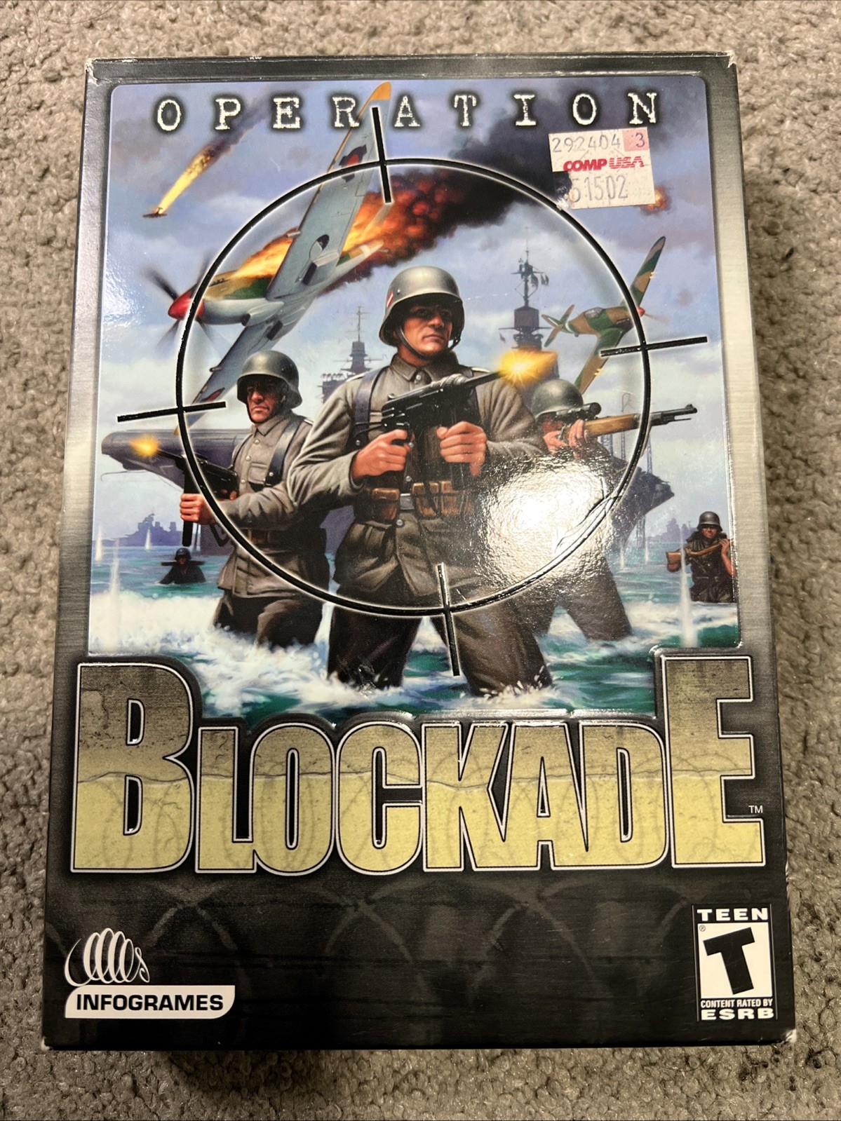OPERATION BLOCKADE - (PC Windows, CD-ROM, 2002) - Box PC Game Infogrames