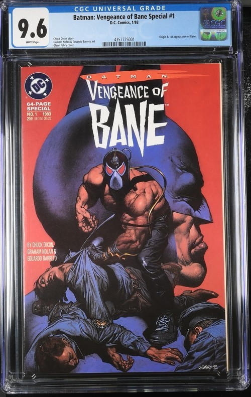 Batman Vengeance of Bane Special #1 1993 DC Comics CGC 9.6 1st app White Pages