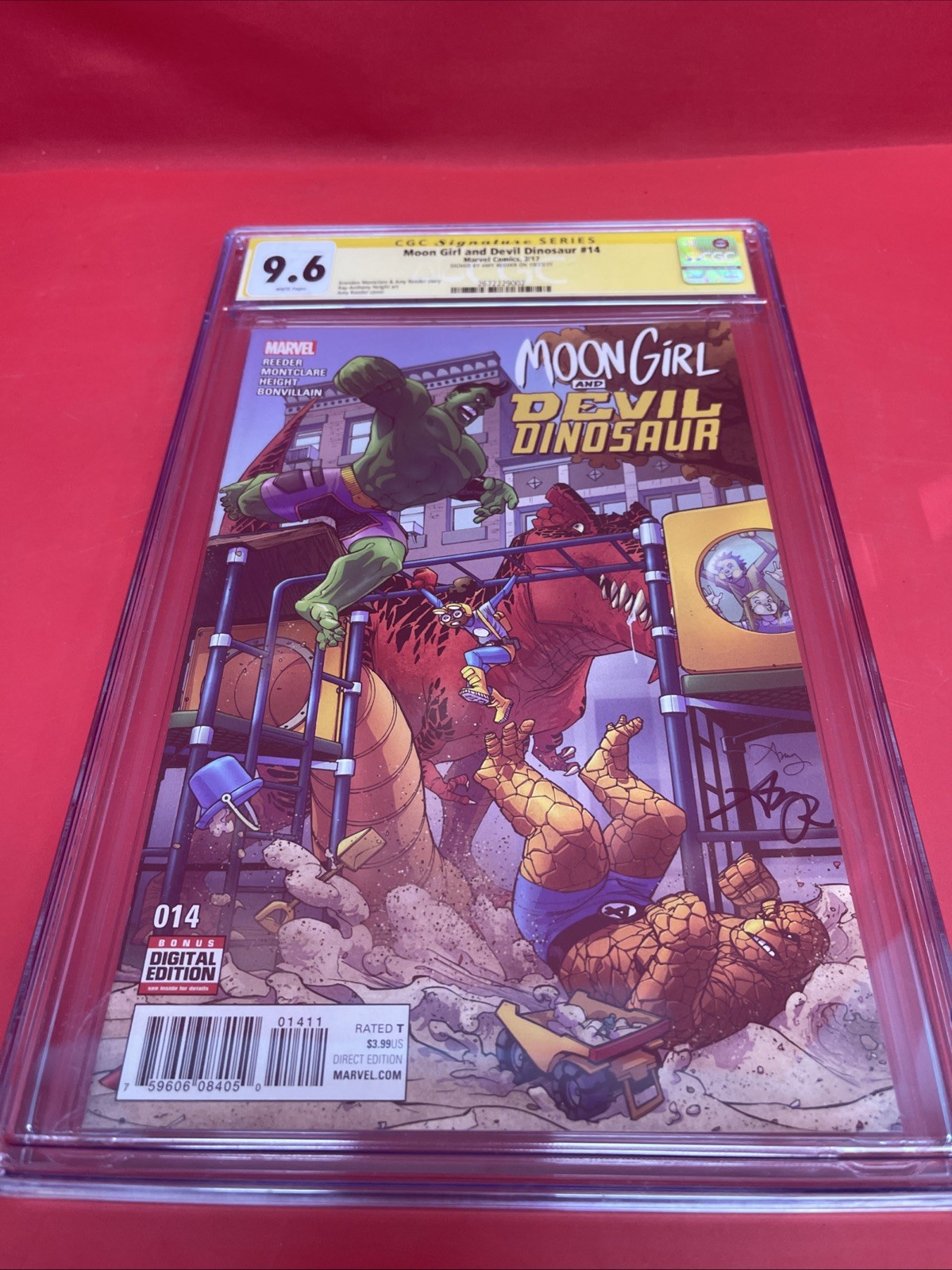 Moon Girl & Devil Dinosaur #14 CGC 9.6 SS Signed Amy Reeder Marvel 2017