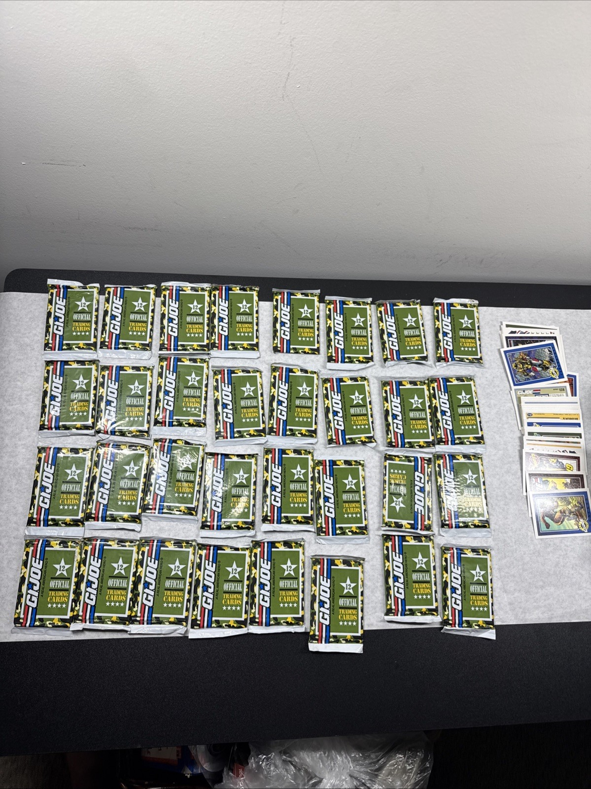 Vintage Hasbro GI Joe 12 Official Trading Cards  32  Sealed Packages + 36 cards