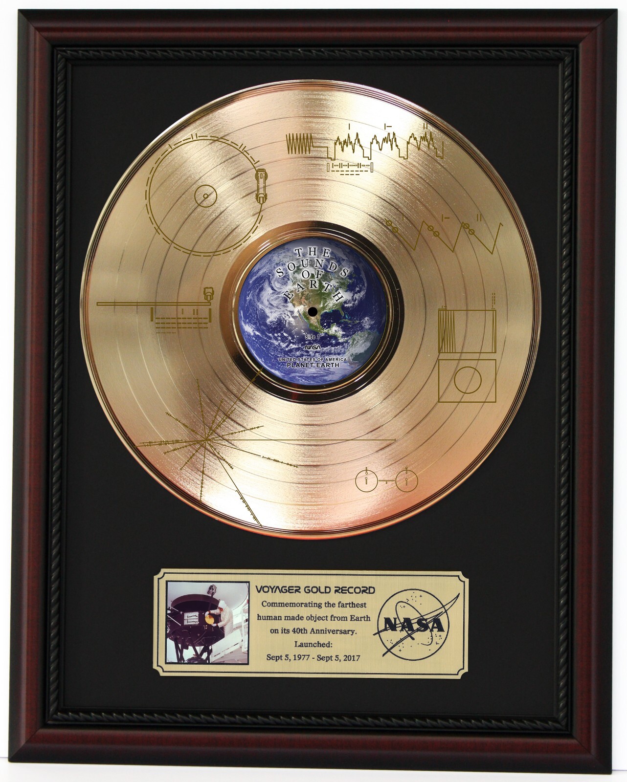 VOYAGER ONE - SOUNDS OF THE EARTH FRAMED LP DISPLAY