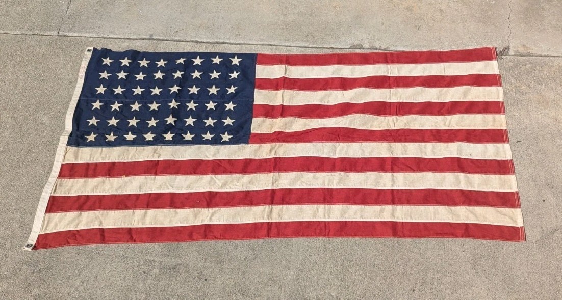 Annin Defiance 3x5 48-Star US American Flag Vtg Historical Collectible 