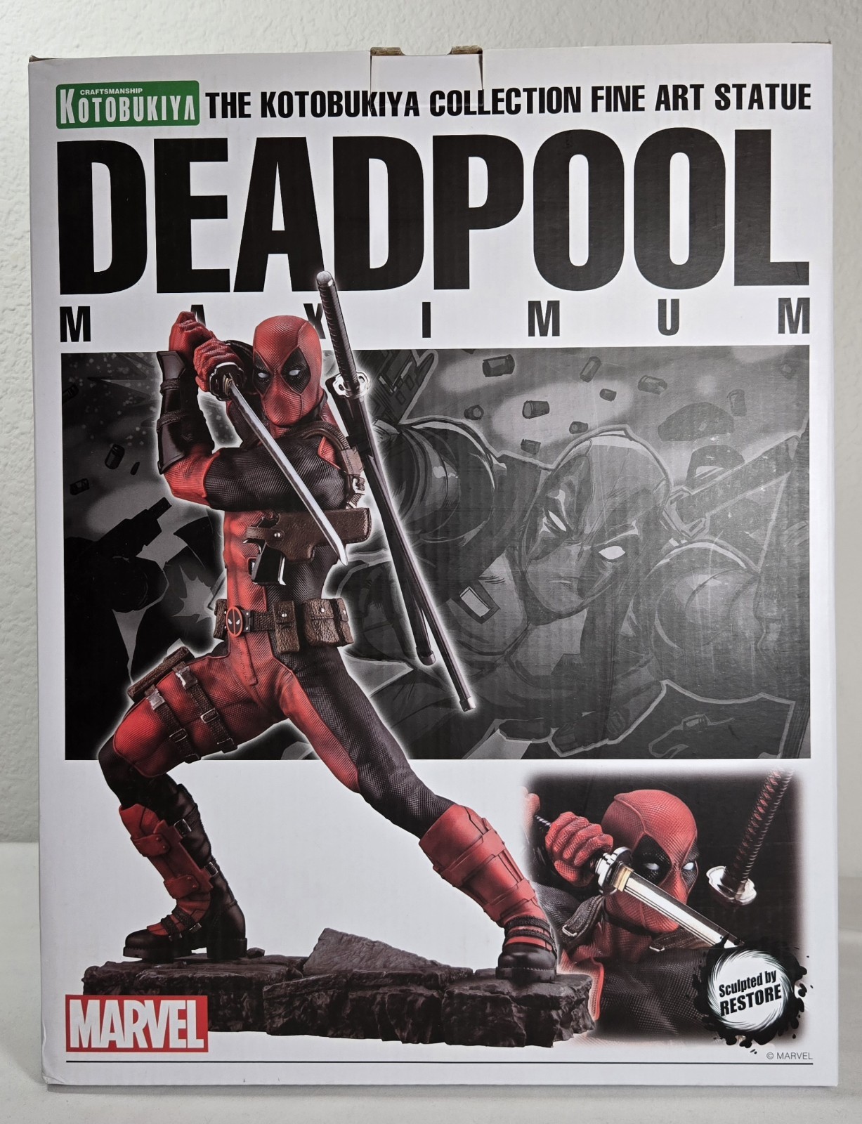 Kotobukiya Deadpool Maximum 1/6 Scale Fine Art Statute LE #527 of 900 NEW SEALED