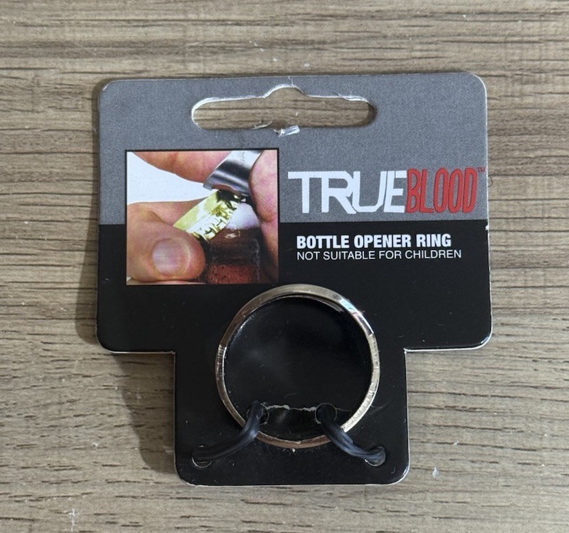 True Blood HBO Bottle Opener Ring Official Licensed Collectible New on Card