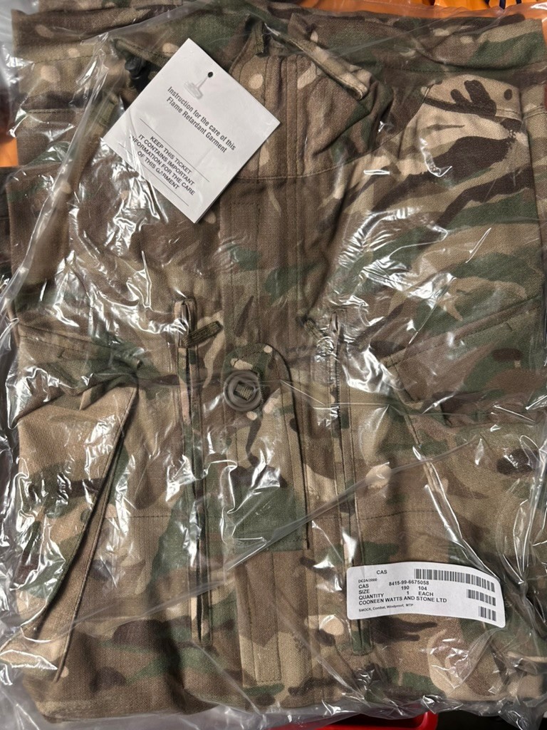 British Army MTP FR Air Crew Windproof Combat Smock NEW OLD STOCK - Size 190/104
