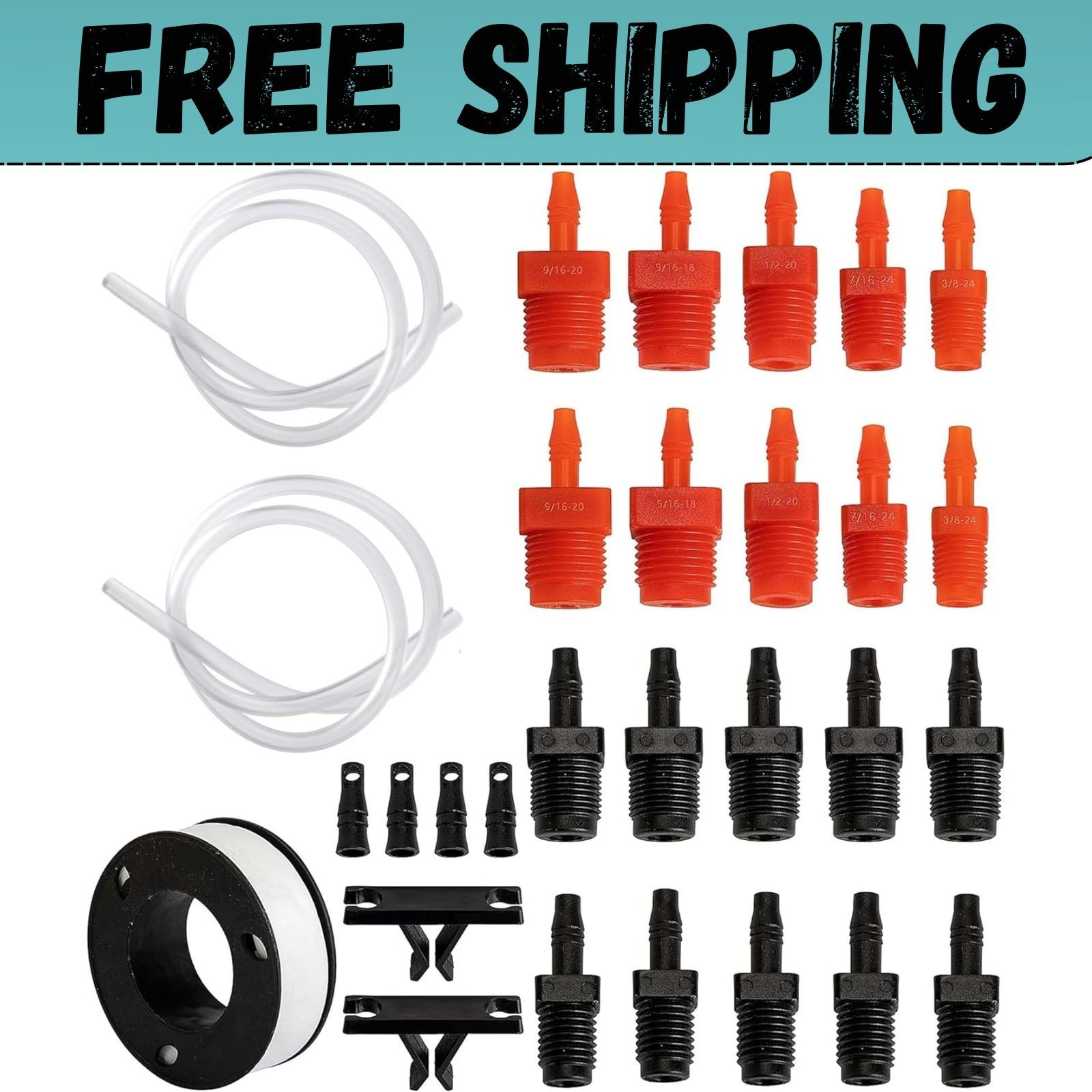 29 Pcs Master Cylinder Bleeder Kit-Brake Bleeder Kit with 22\