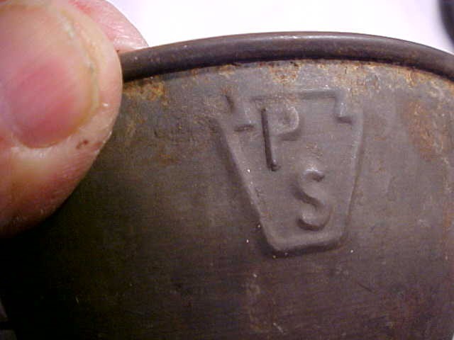 Rare Antique PA Railroad Tin Drinking Cup Marked PS