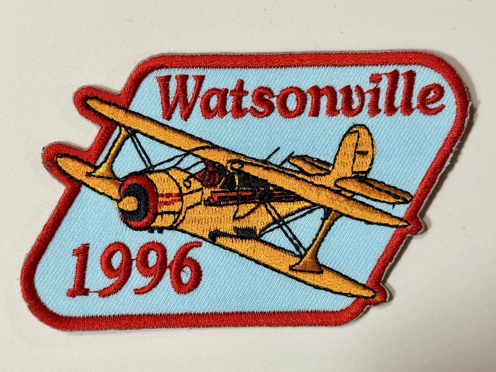 Original 1996 Watsonville Fly-In & Air Show Collector’s Embroidered Patch