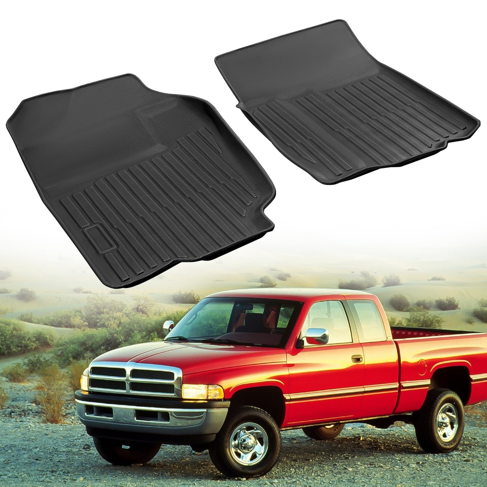 Floor Mats for Dodge Ram 1500 1994-2001 for Ram 2500 3500 1994-2002 Liner Cre...