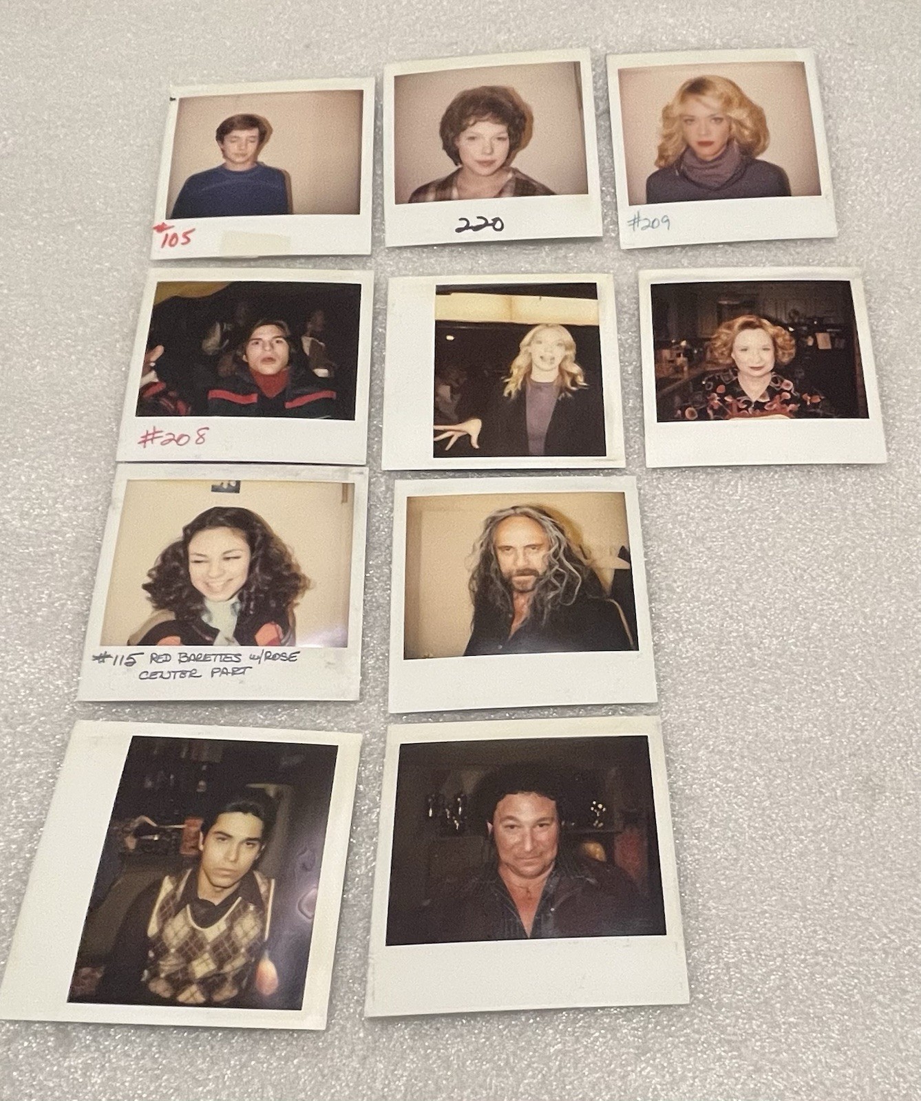 Vintage Original That ’70s Show Cast Production Polaroid Photo Lot 