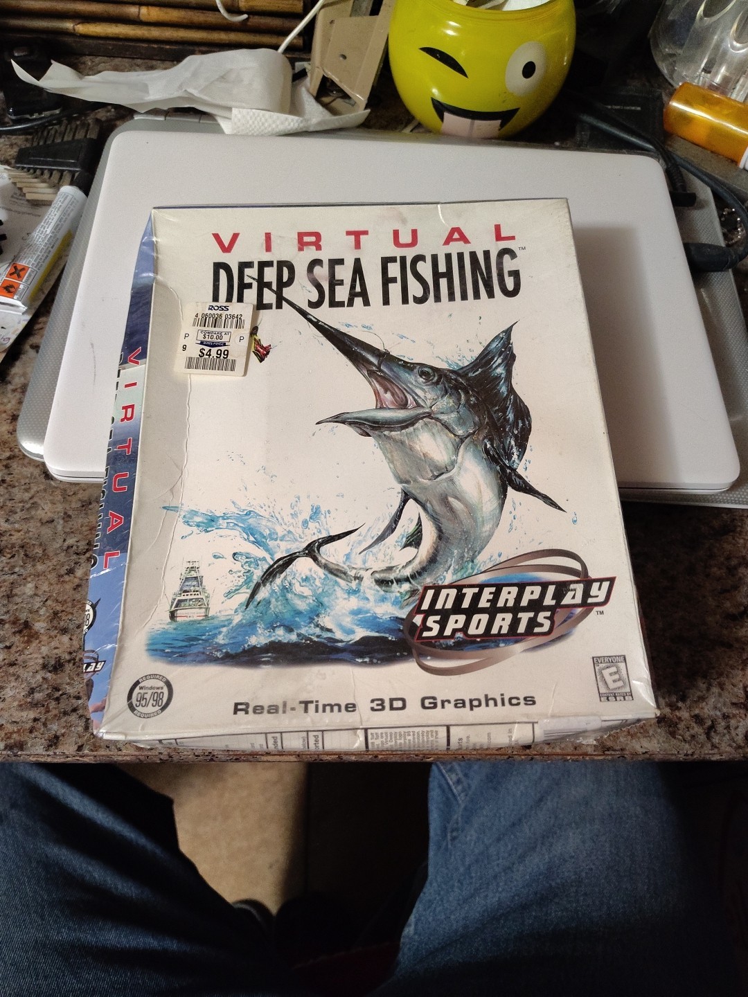 New Sealed Virtual Deep Sea Fishing PC CD-ROM 1999 - Computer Game Windows 95/98