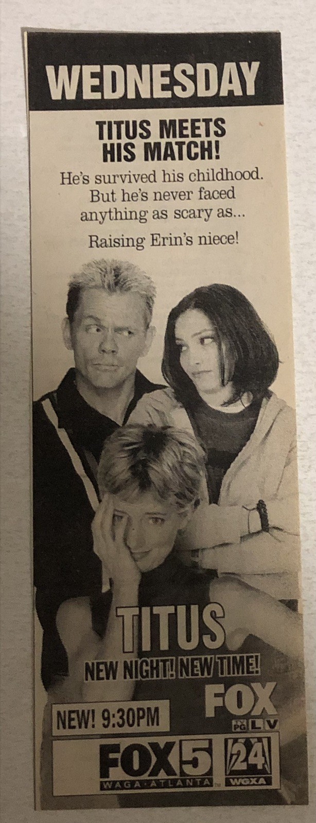 Titus Tv Show Print Ad Advert Christopher Titus Stacy Keach Tpa2