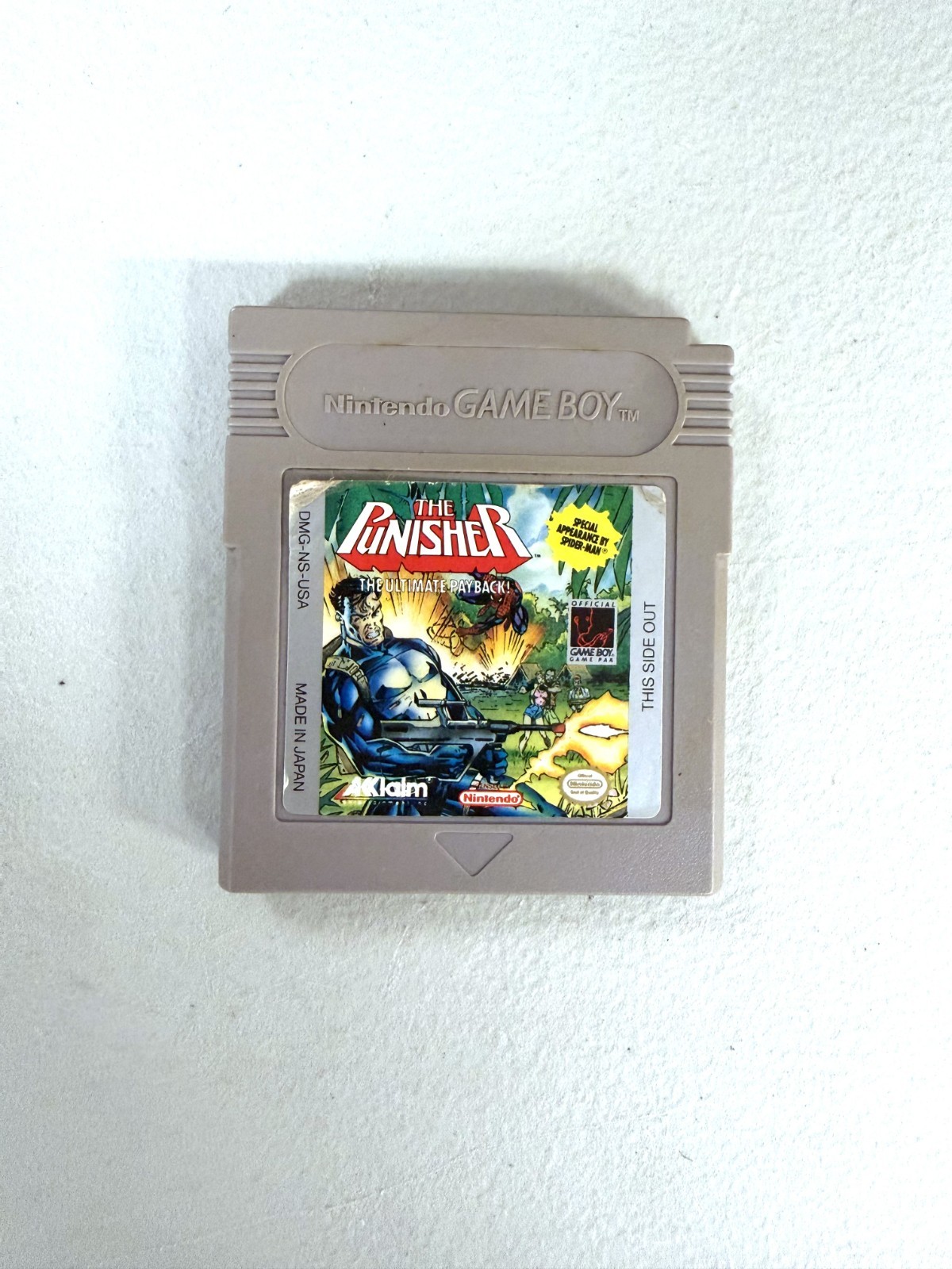 The Punisher, The Ultimate Payback Original Nintendo Gameboy Game Tested