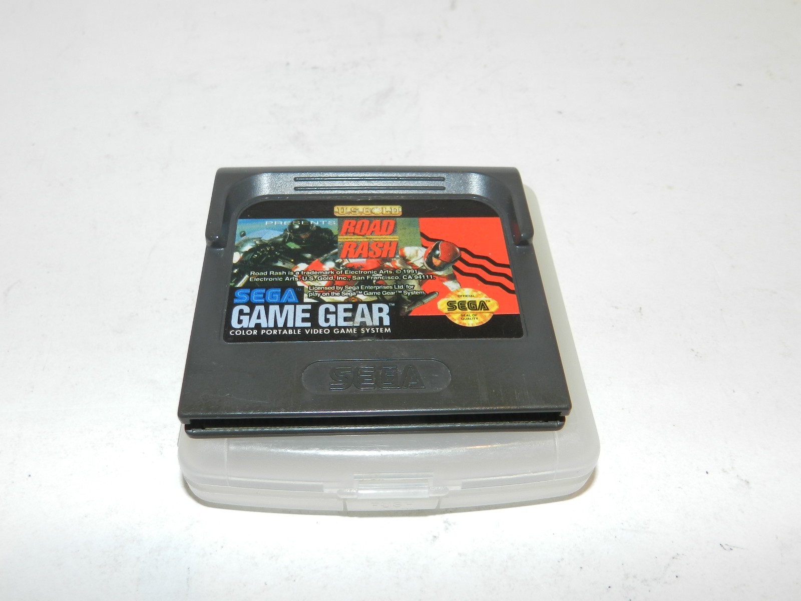 Road Rash Sega Game Gear Motorcycle Racing Game w/ Case Cleaned & Tested Warrant