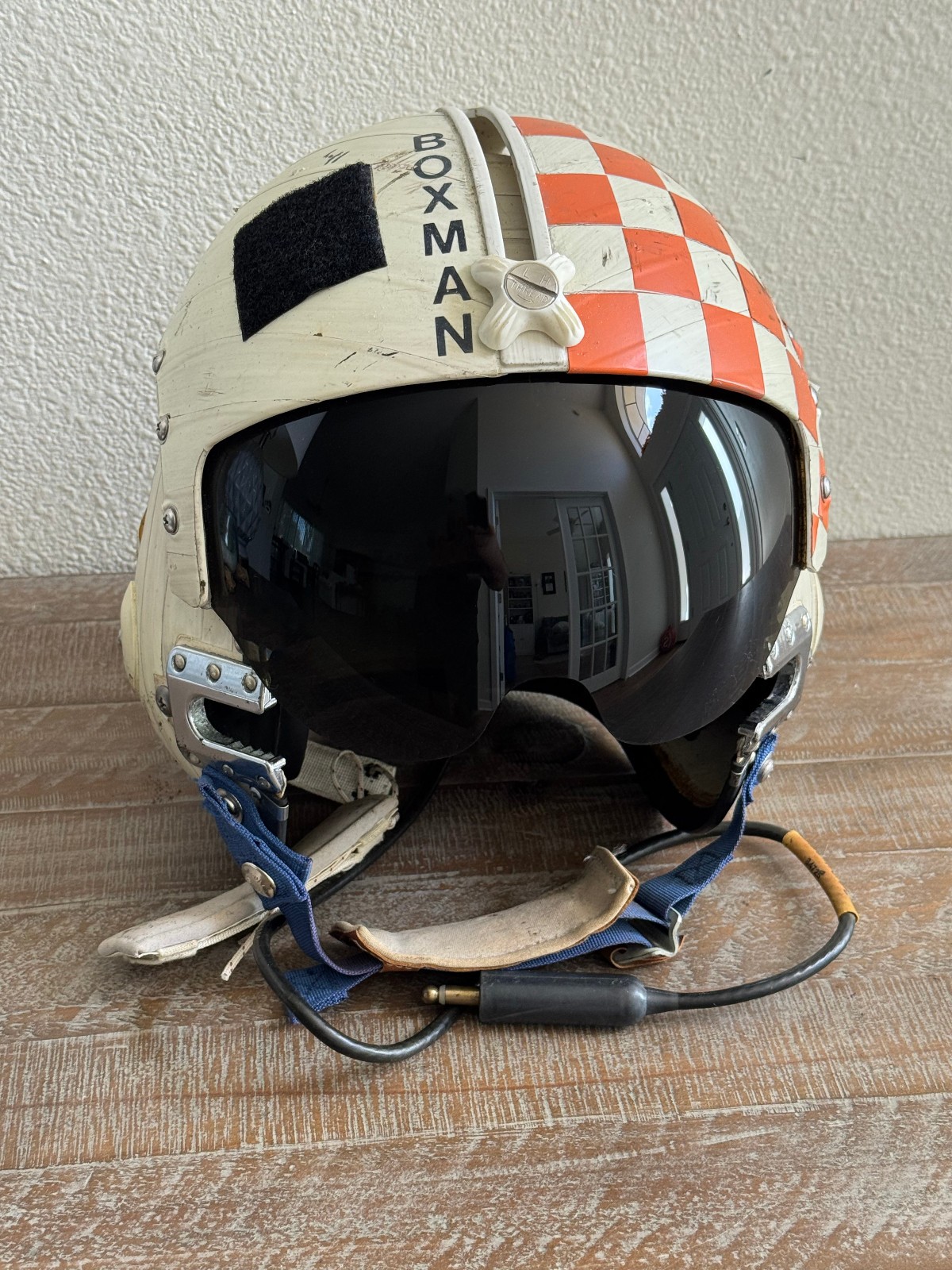 Flight of the Intruder Production Movie Prop Boxman APH-6 Flight Helmet Navy COA