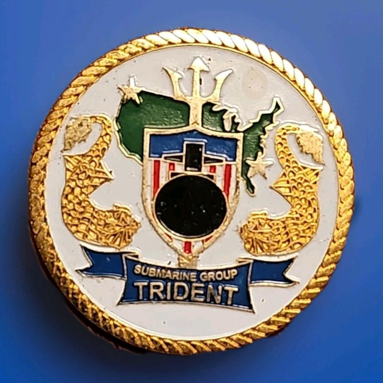 Submarine Group Trident Commander Presentation Challenger Coin Collectible