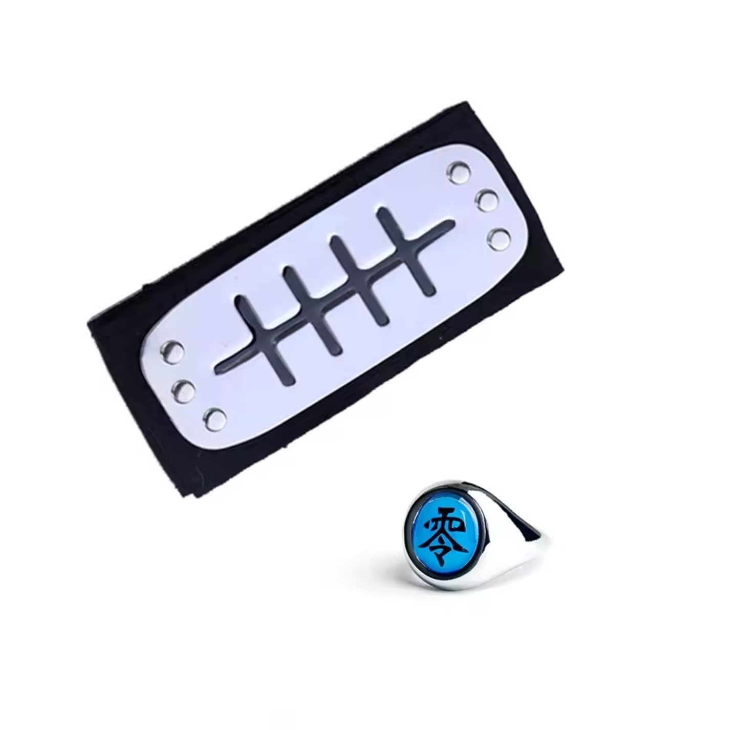 Pain Akatsuki Member's Ring And Headband Adjustable Size