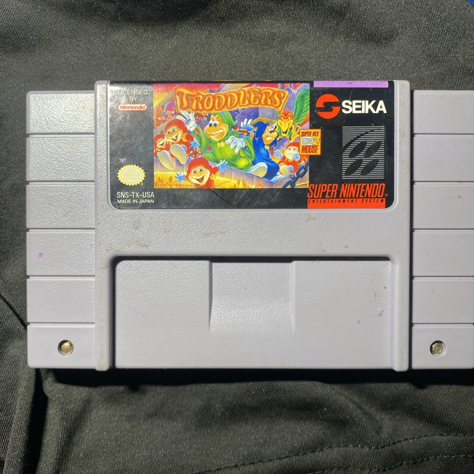 Troddlers - Super Nintendo SNES - Authentic, Working Cartridge