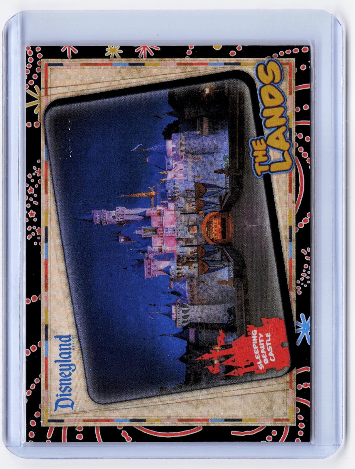 2025 Topps Disneyland 70th Anniversary #LNDS-10 The Lands Black Foil /10 BOOKEND