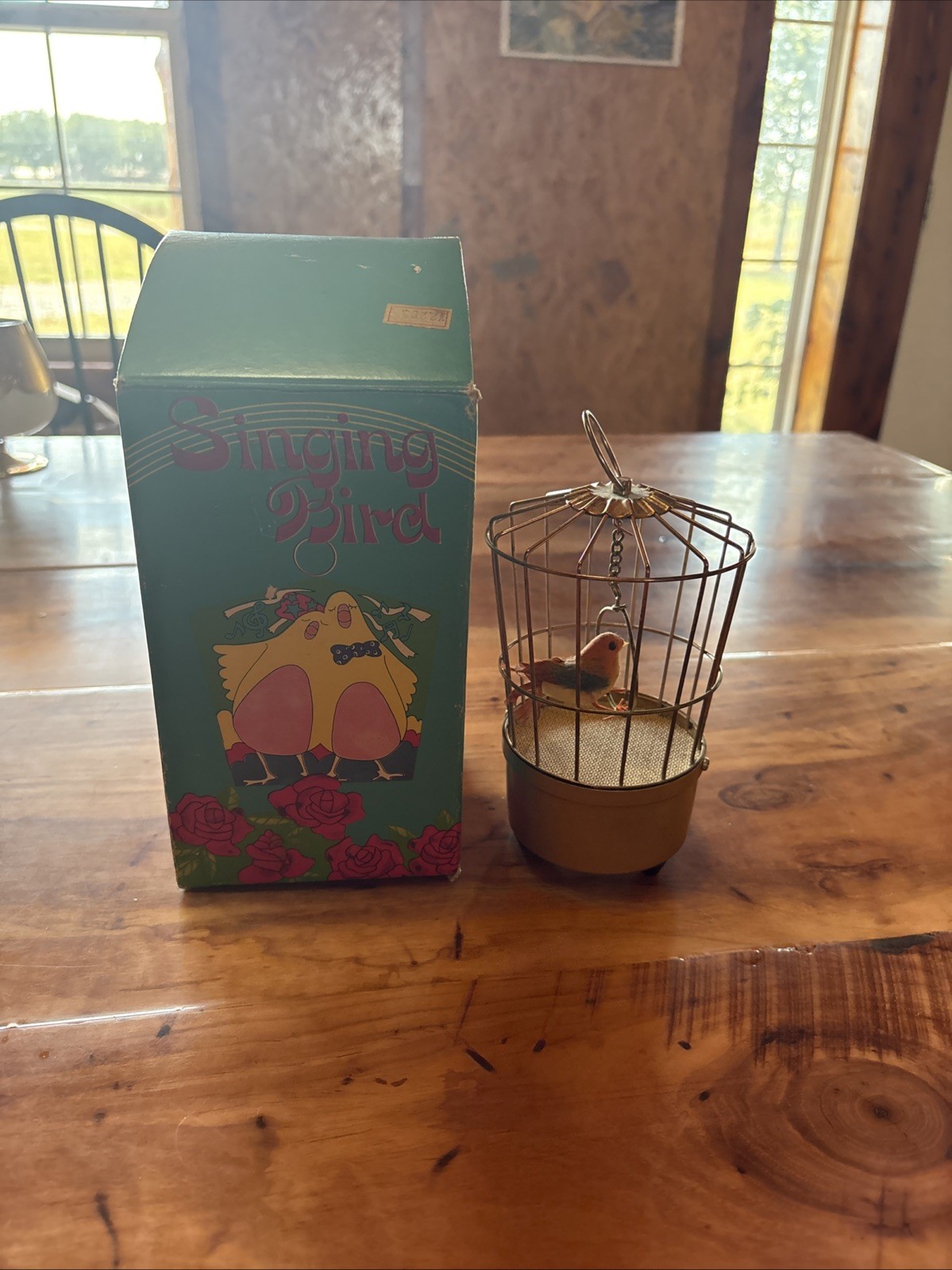 Vtg.Boxed Life-Like Transistor Singing Bird Japan