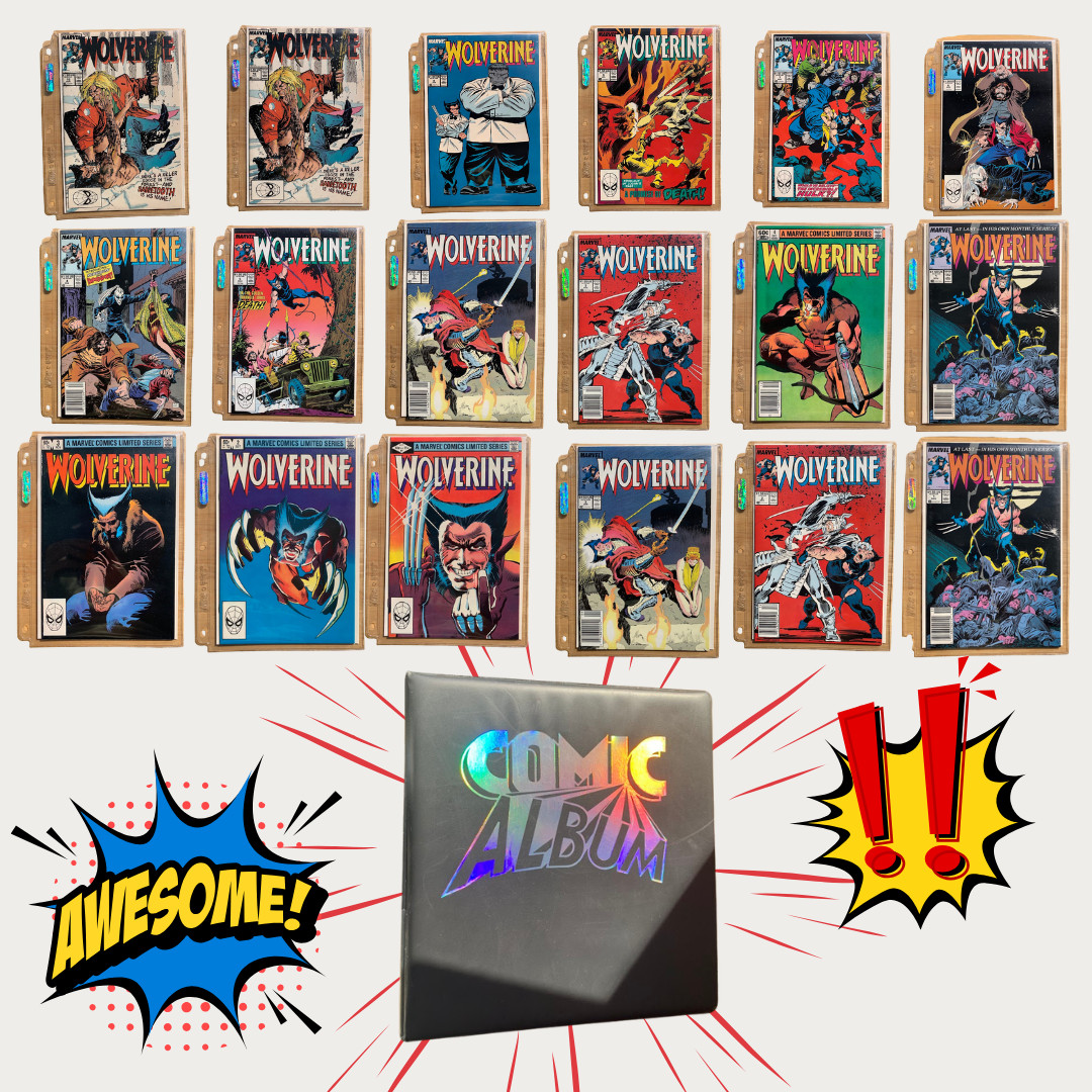 Wolverine 1982 Limited Series #1-4 Complete + Ongoing #1-10 Lot Ultra Pro Binder