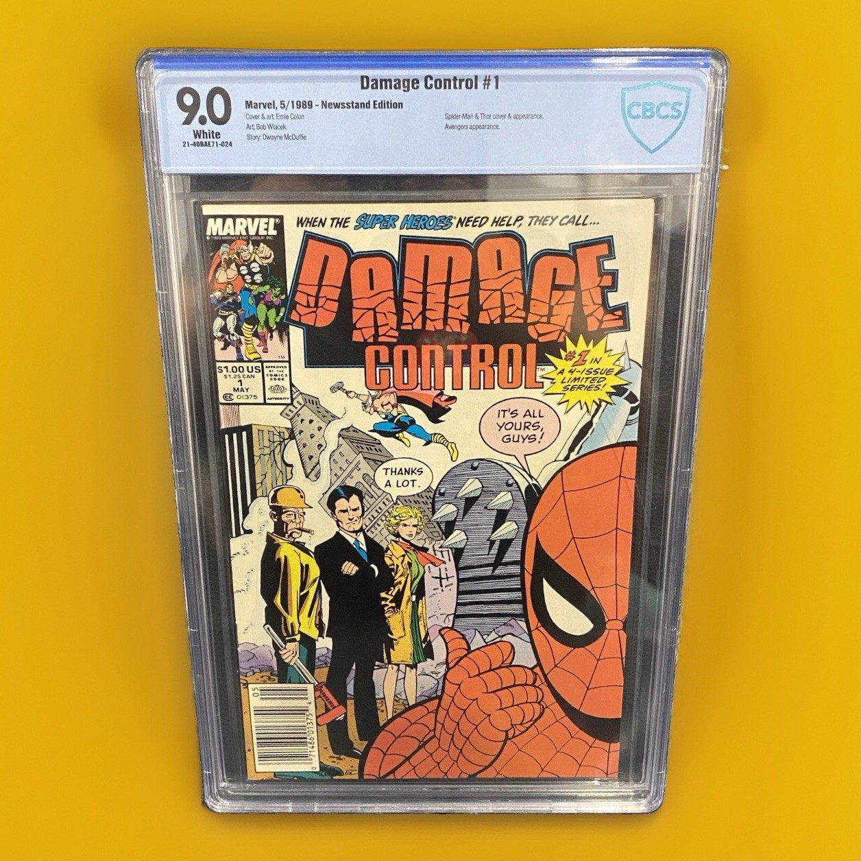 Damage Control #1 9.0 Newsstand 1989 1st Series Spider-man Marvel Comics