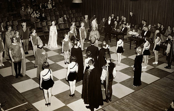 Jose Capablanca And Herman Steiner, Chess Masters Engage In A Game O - Old Photo