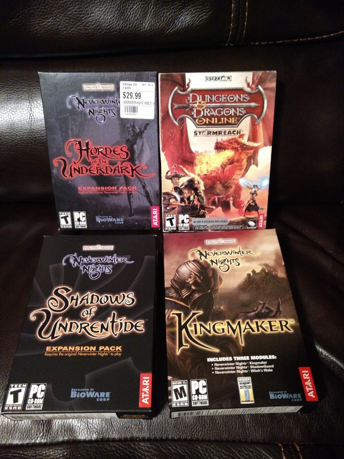 NEW Neverwinter Nights Shadows of Undrentide Kingmaker Hordes of the Underdark 