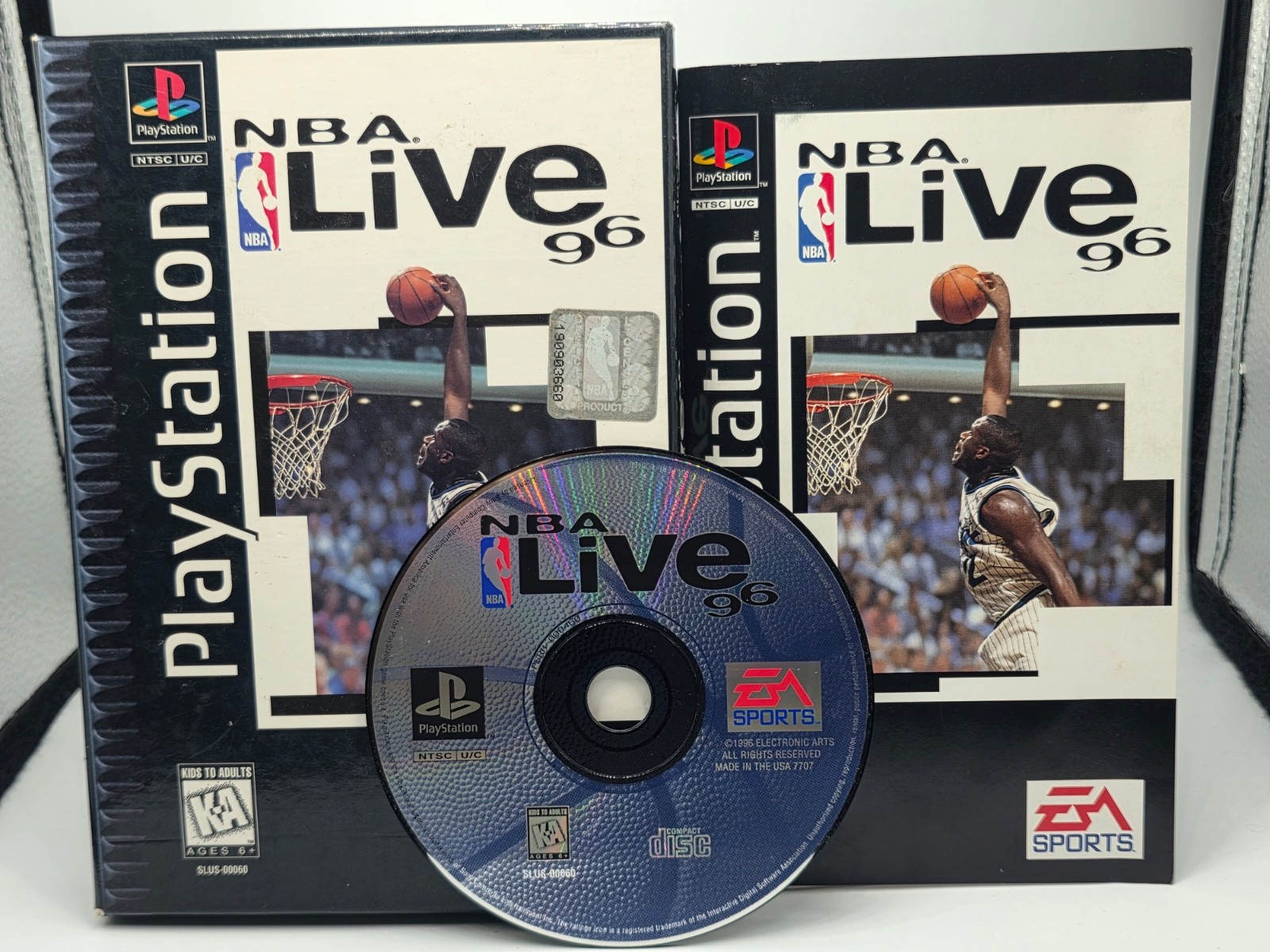 NBA Live 96 (Sony PlayStation 1, 1996) PS1 Long Box