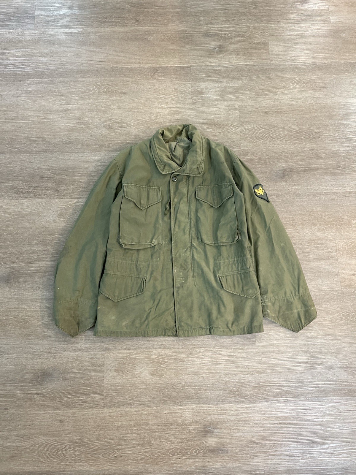 VTG USGI 1960s M65 Field Jacket 1st Pattern No Epaulettes Sz Small Conmar Zipper