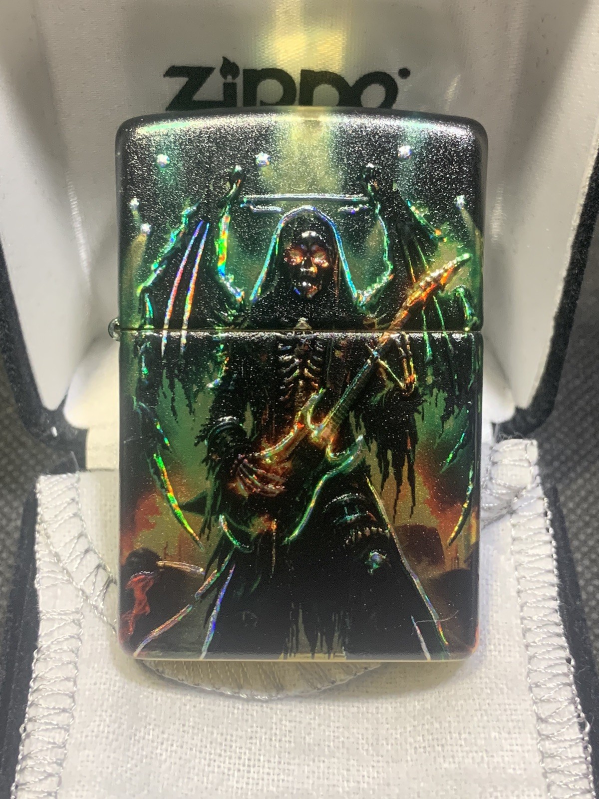 Zippo Ghost Music Crazy Zippo Lighter Limited Editions 3/10 Velvet box