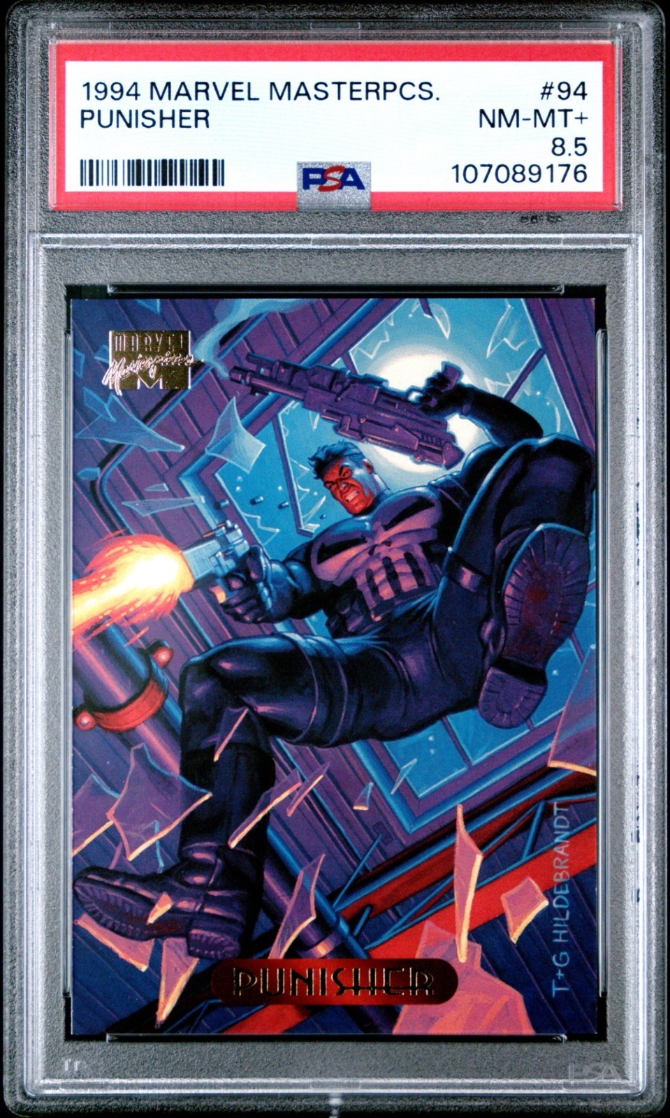 1994 Marvel Masterpieces #94 PUNISHER FRANK CASTLE PSA 8.5 NM-MINT+ is a POP 1