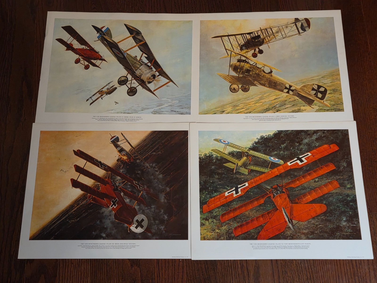 The Von Richthofen Legend  - 1971 Echelon - 4 Different Prints NEW