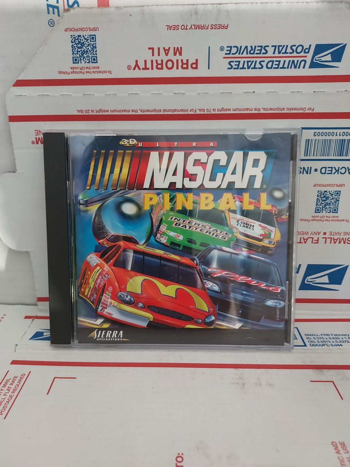 3D Ultra NASCAR Pinball PC CD-ROM BIG BOX PC Game Sierra 1998 for Win 95 - #139