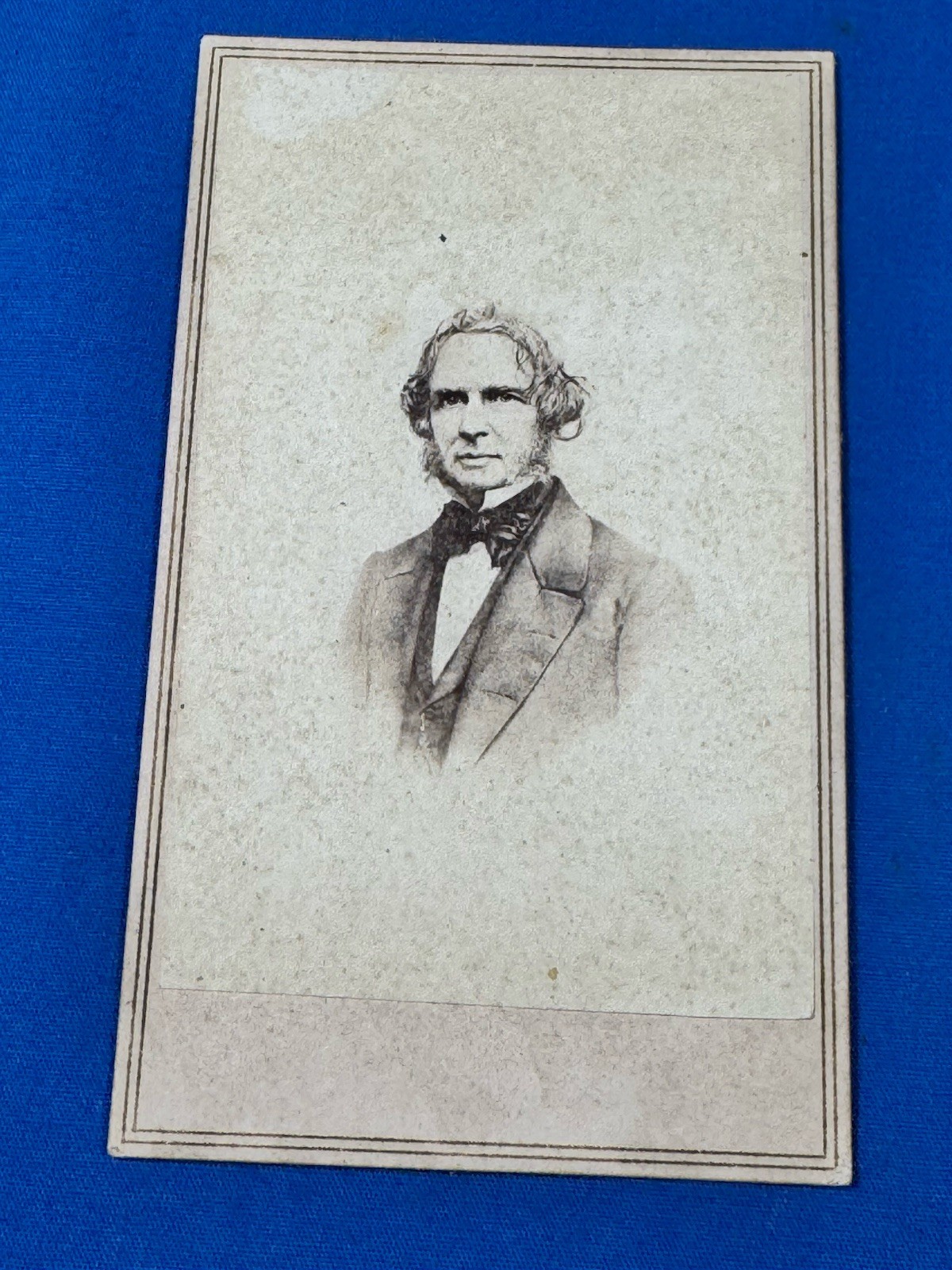 C.1860 CDV Henry Wadsworth Longfellow (1807-1882) No Beard, Mutton Chops