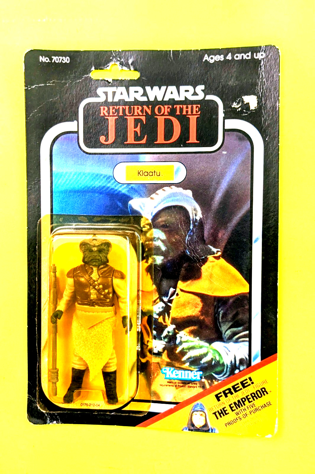 VINTAGE--1983---STAR WARS---ROTJ---KLAATU---MOC---SEALED FIGURE    