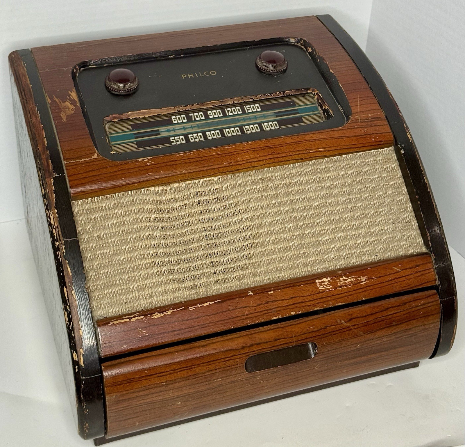 Vintage PHILCO 46-1201 Crosby Phonograph/Radio Complete Partially Working *READ*