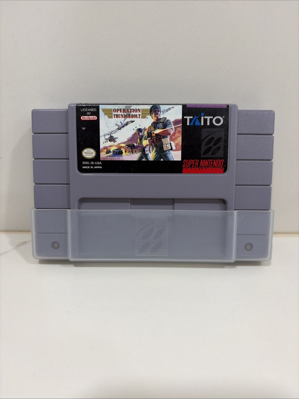 Operation Thunderbolt SNES Game Only With Protector