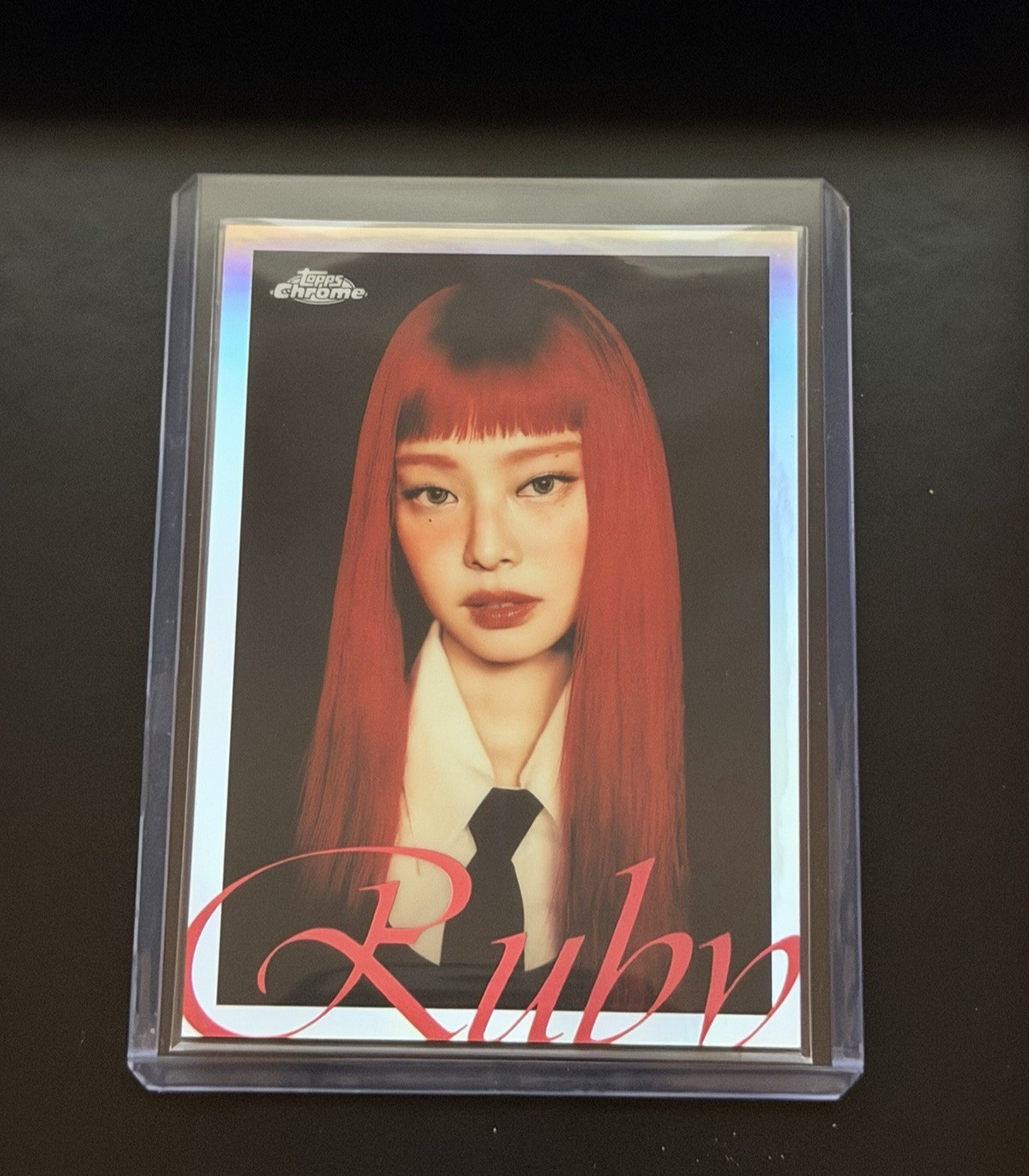 2026 Topps Chrome x Jennie * Ruby Red Close Up SP * #2 Refractor K-Pop RSP2 Rare