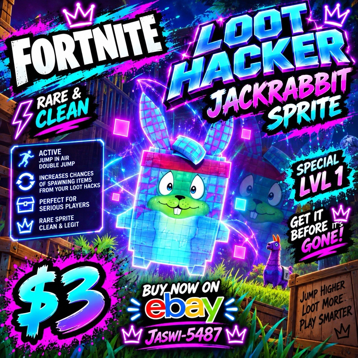 Loot Hacker Jackrabbit (You Keep)