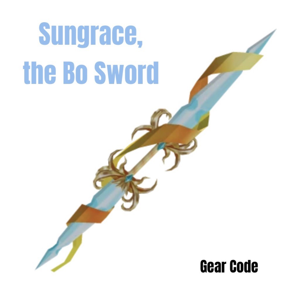 Roblox Sungrace the Bo Sword Toy Code - Celebrity Series 4 - Get It Within 24hr
