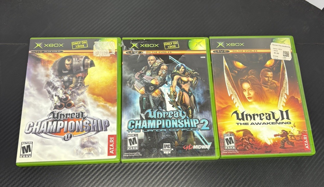 Xbox Unreal Lot (3), Disc Only: Championship, Championship 2, The Awakening