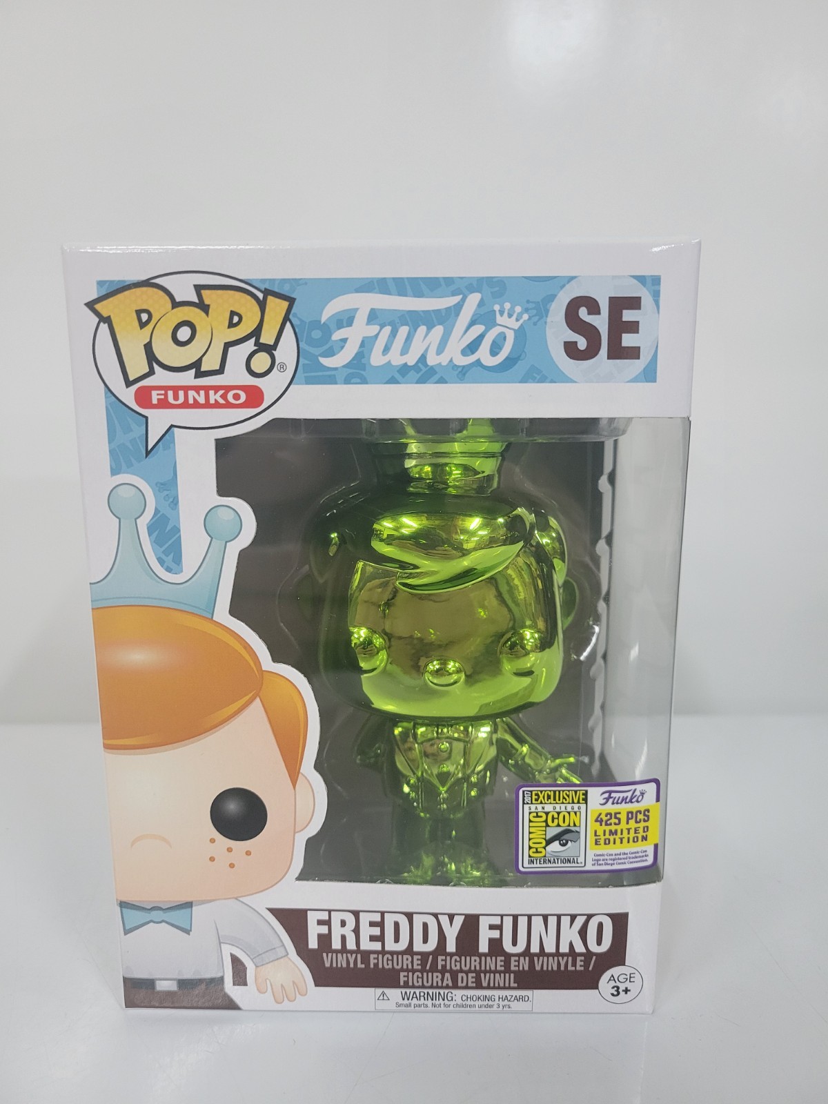 Funko Pop Vinyl: Freddy Funko Green/Chrome- San Diego Comic 2017 Only 425 Made