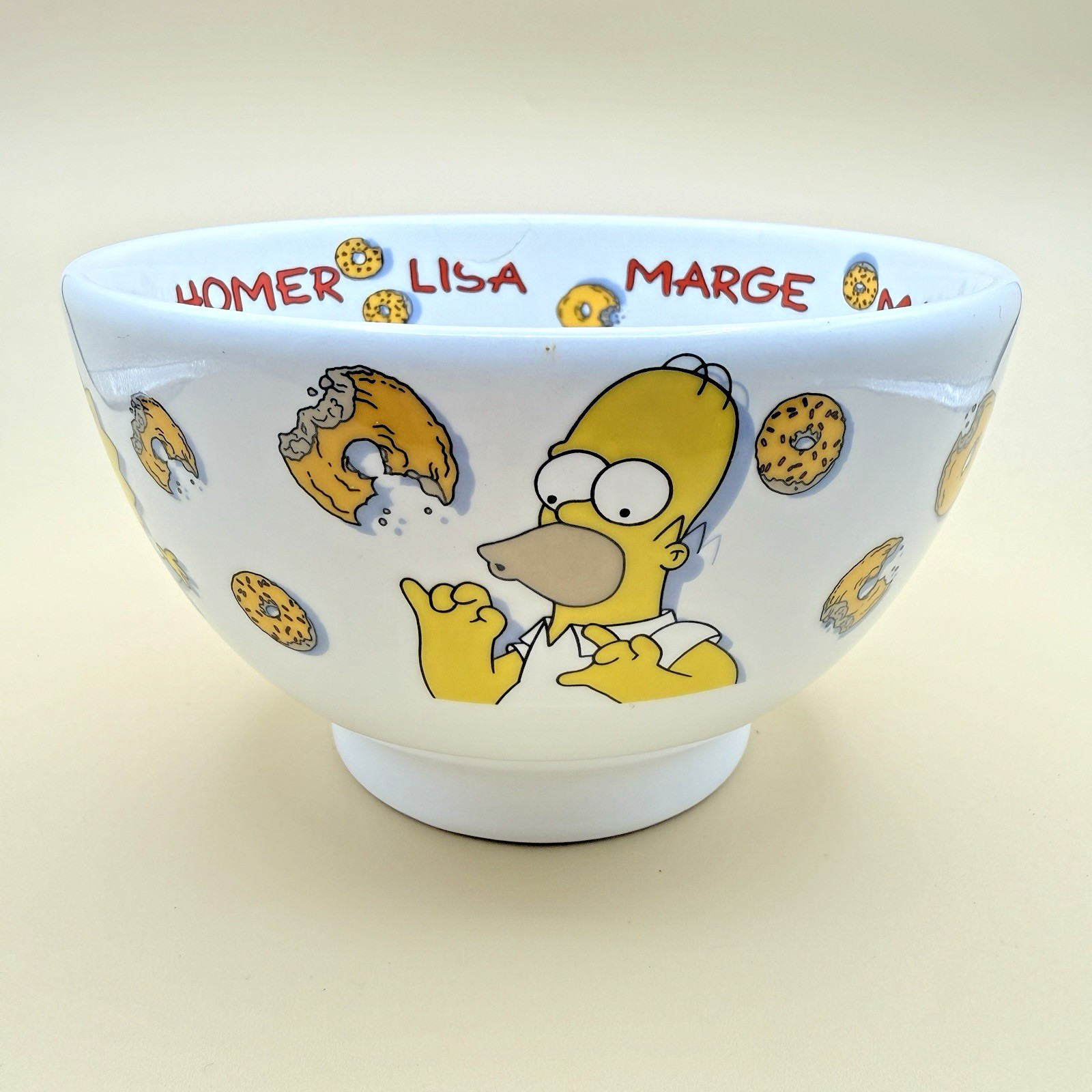 The Simpsons Ceramic Bowl 2000 Tropico Family Donuts 6