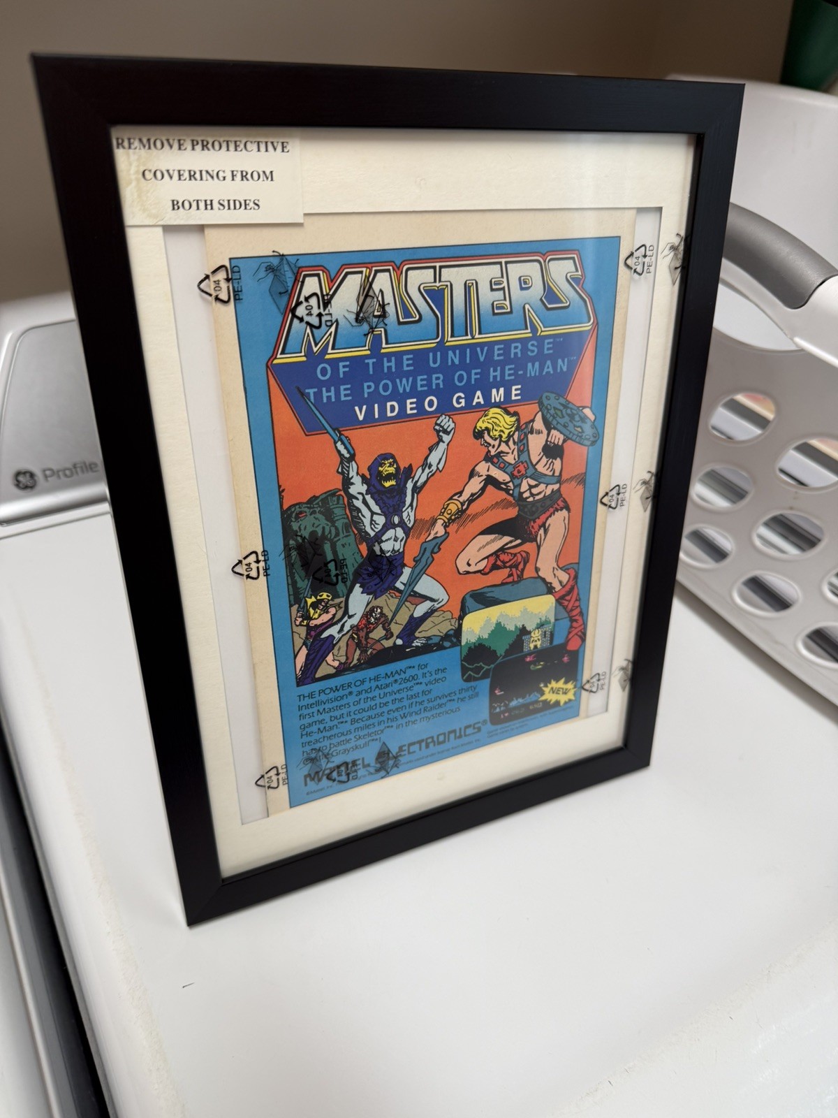 Framed Masters of the Universe He-Man Atari 2600 Vintage Print Ad MOTU 1980s