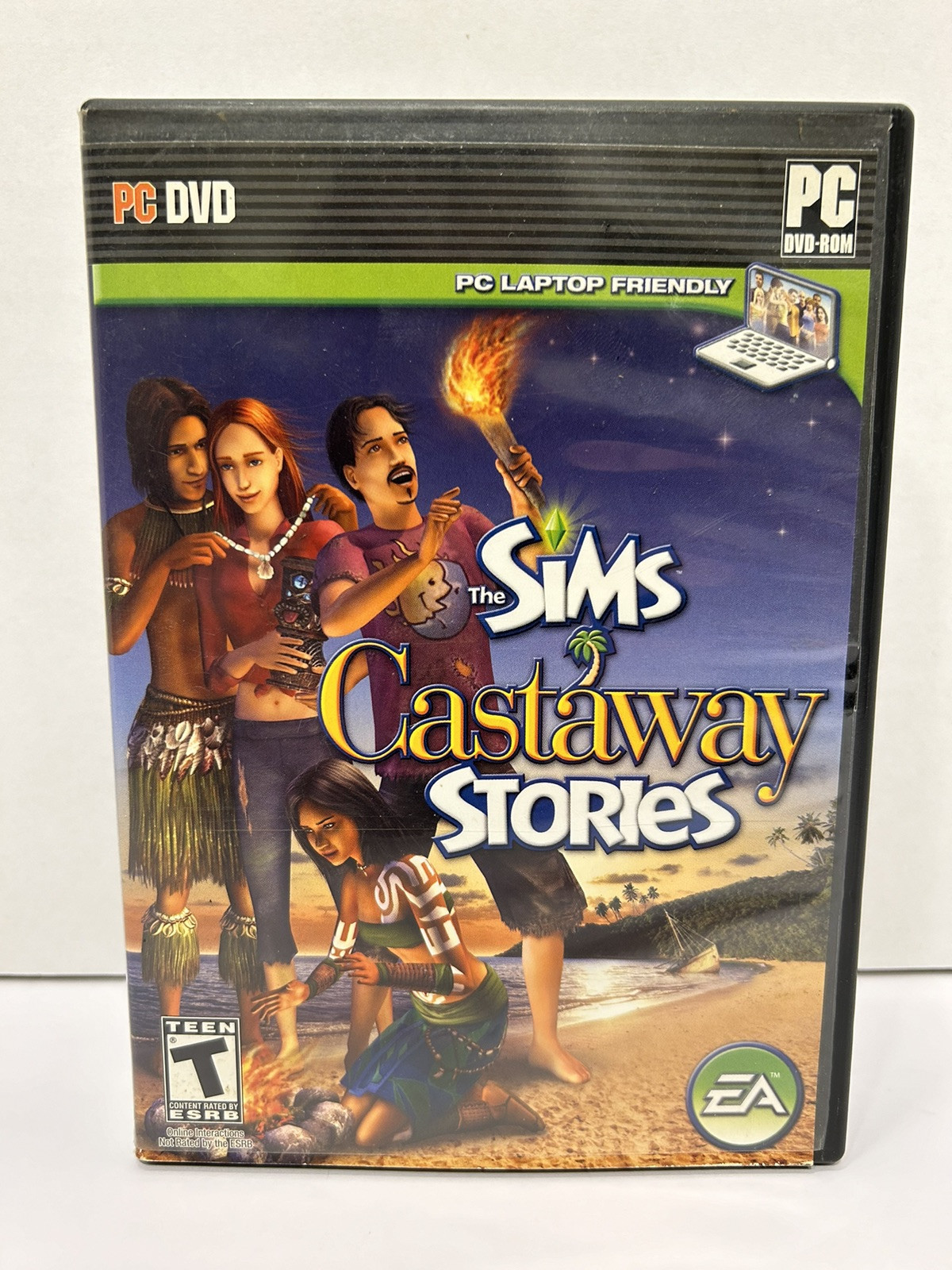 Sims: Castaway Stories (PC, 2008) Scratches Untested