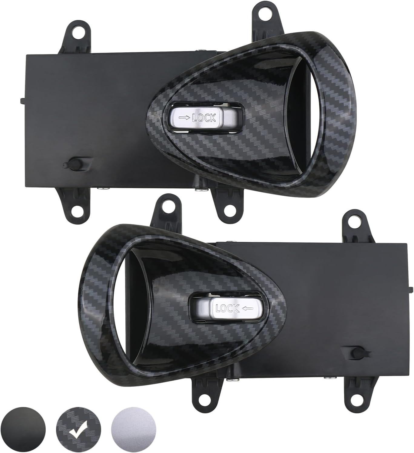 Interior Door Handle (Carbon Fiber) Compatible with Nissan 350Z 2003 2004 2005..