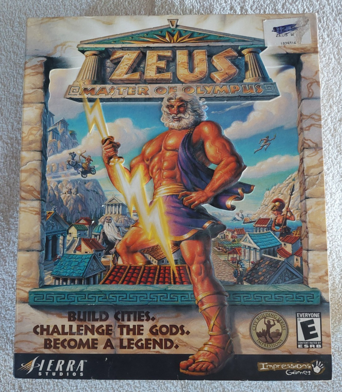 Zeus - Master Of Olympus - Sierra Big Box PC Game W/Manual