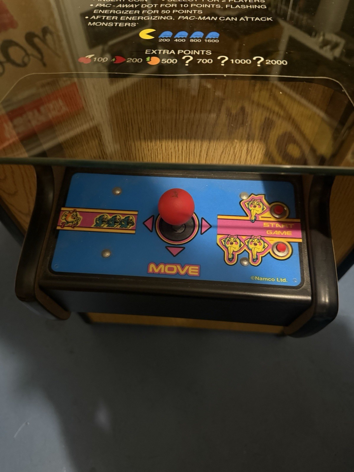 Namco Pac-Man 2-Player Tabletop Video Arcade Machine